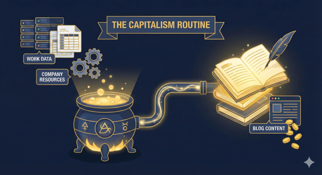 자본주의 루틴을 통해 업무 경험을 황금 콘텐츠로 변환하는 과정